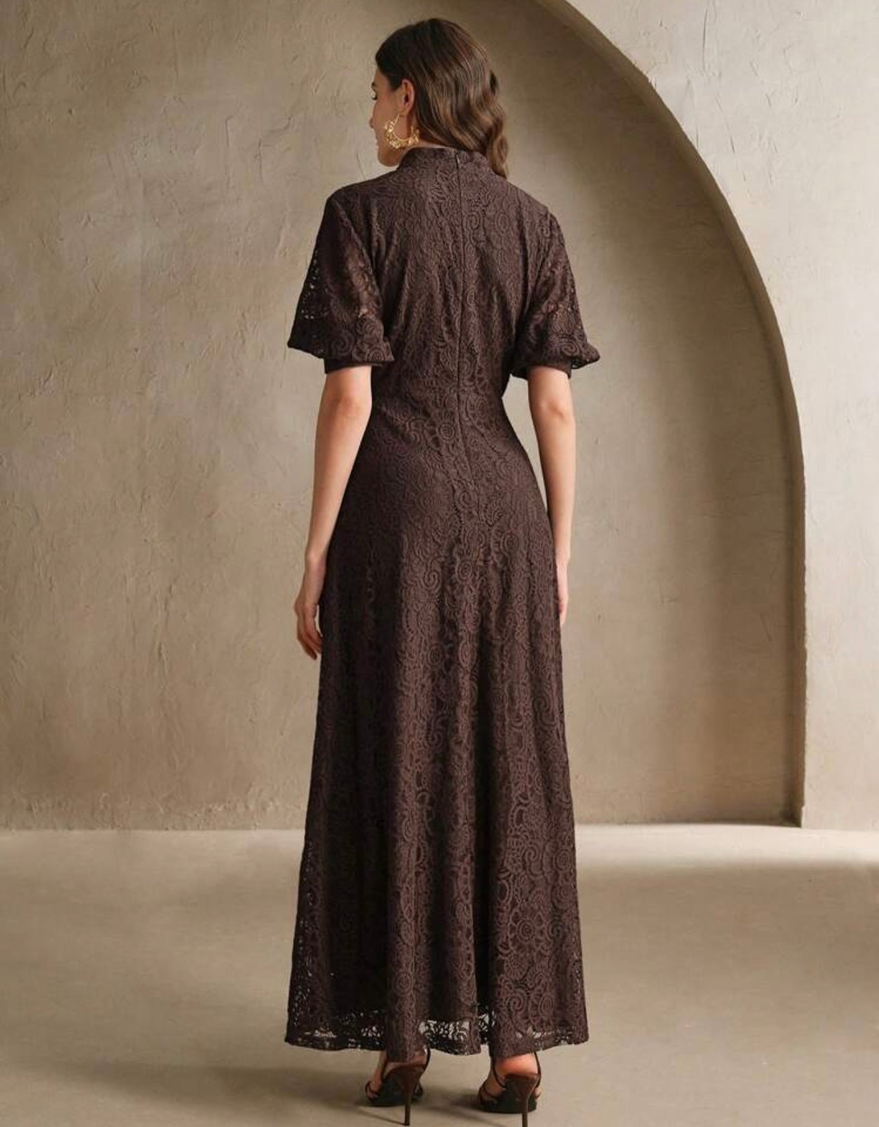 Brown royal dress