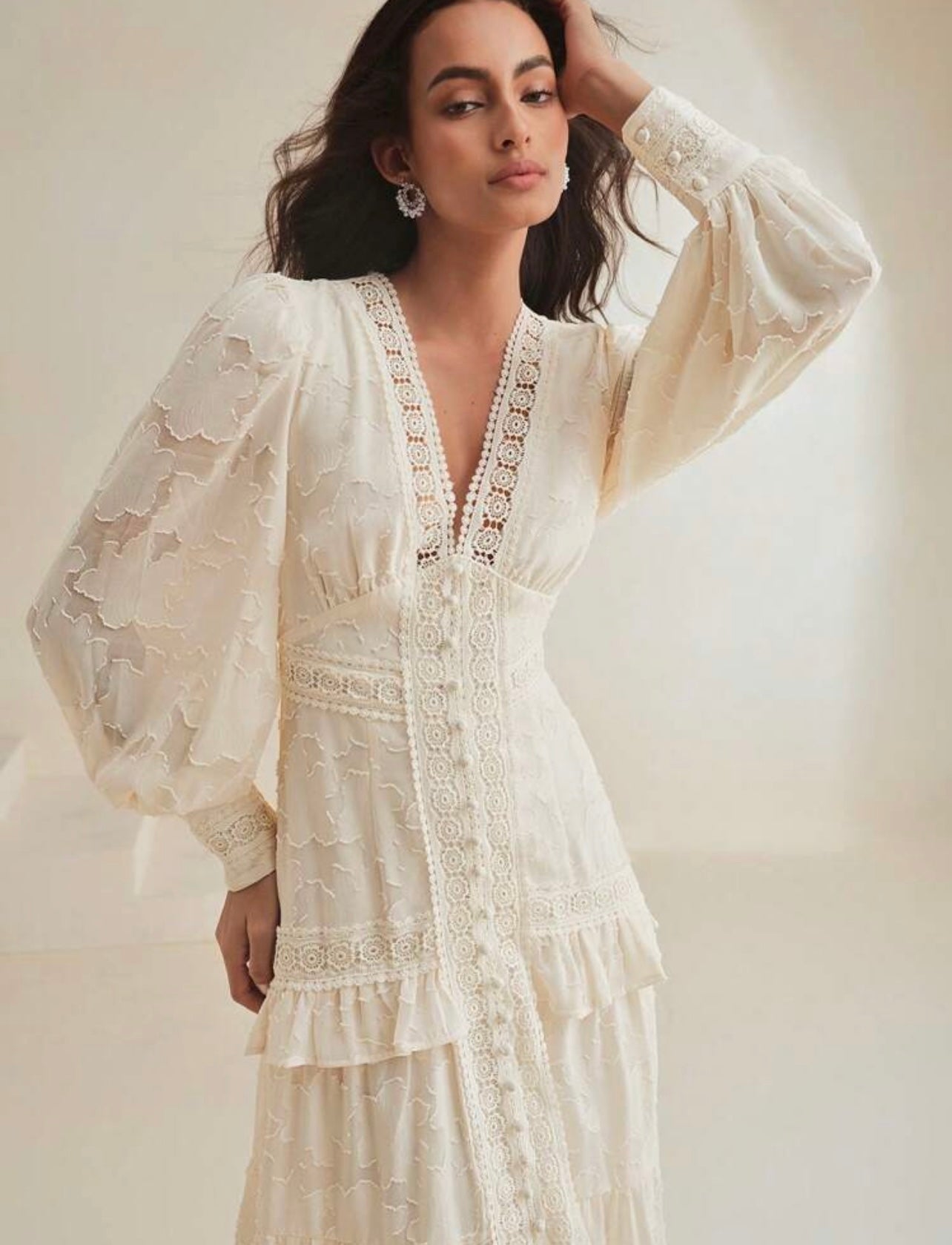 Ivory luxury dress