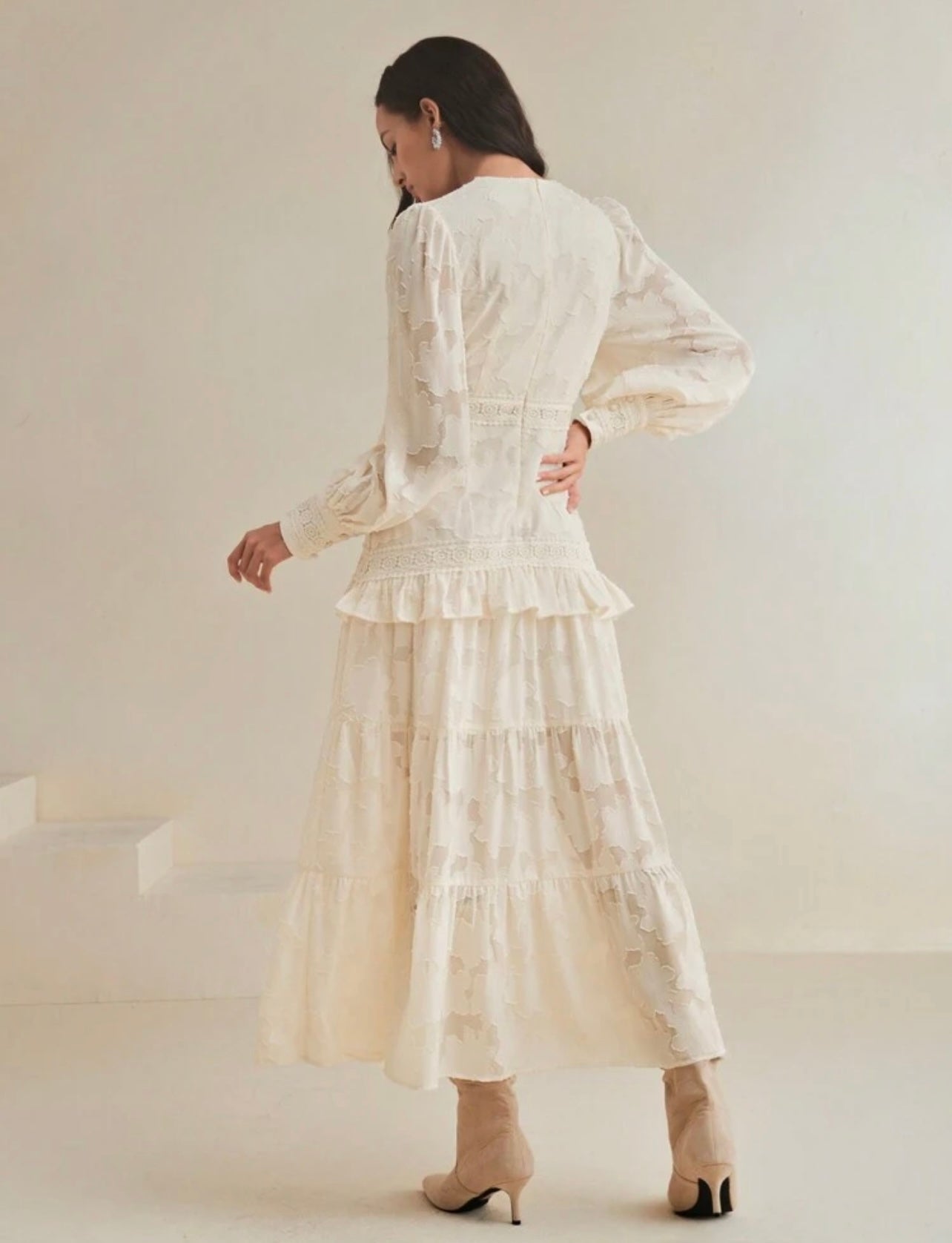 Ivory luxury dress
