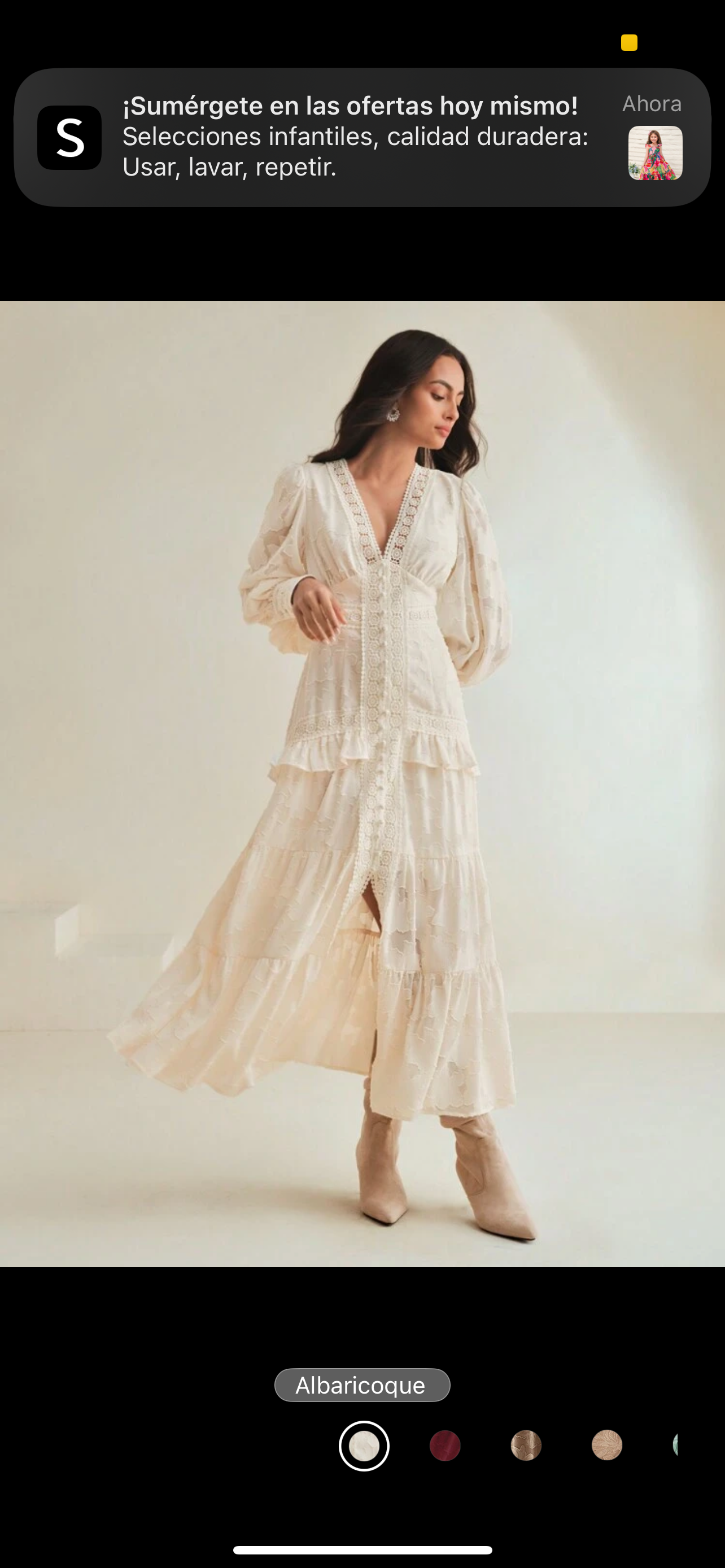 Ivory luxury dress