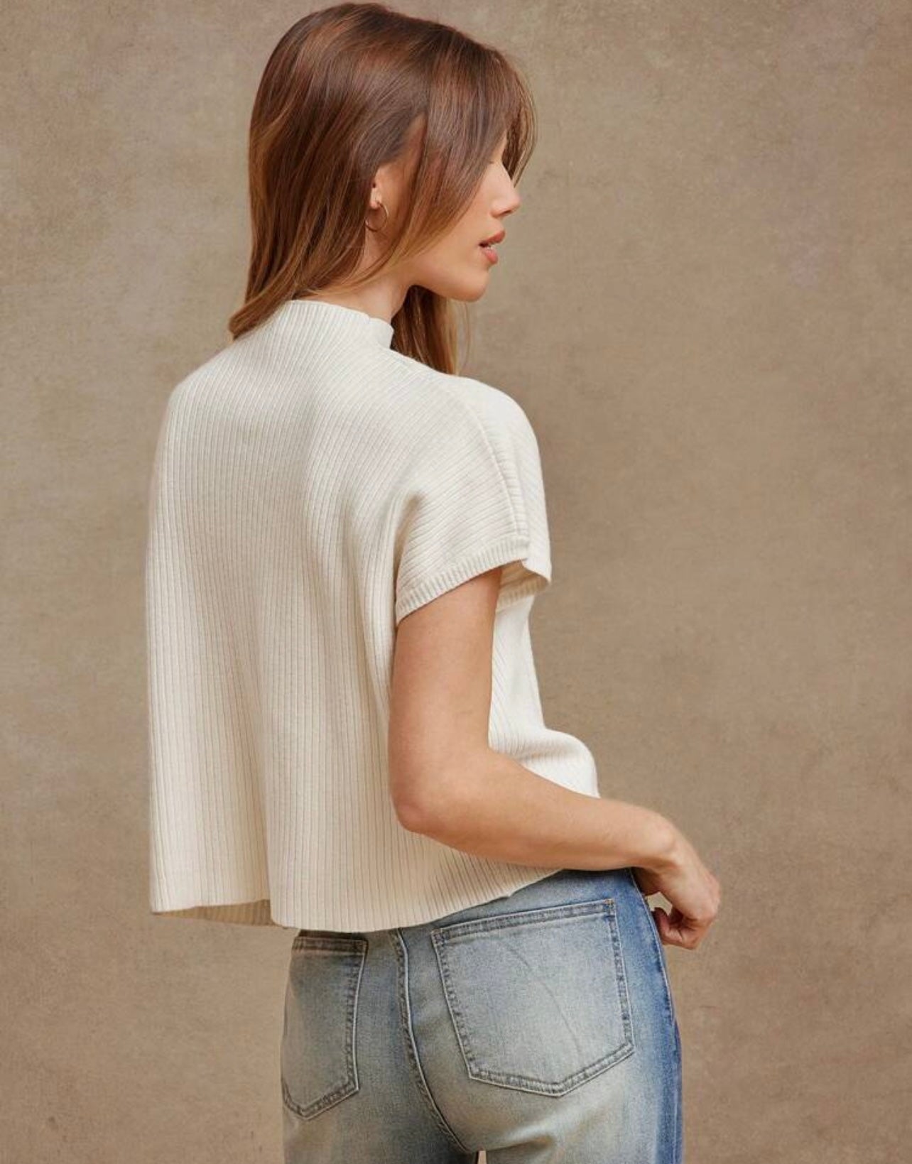 Ivory Knitted top 25 abril