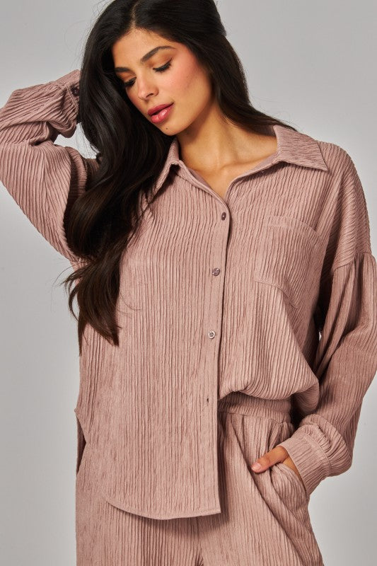 Blush pants & top set de viaje