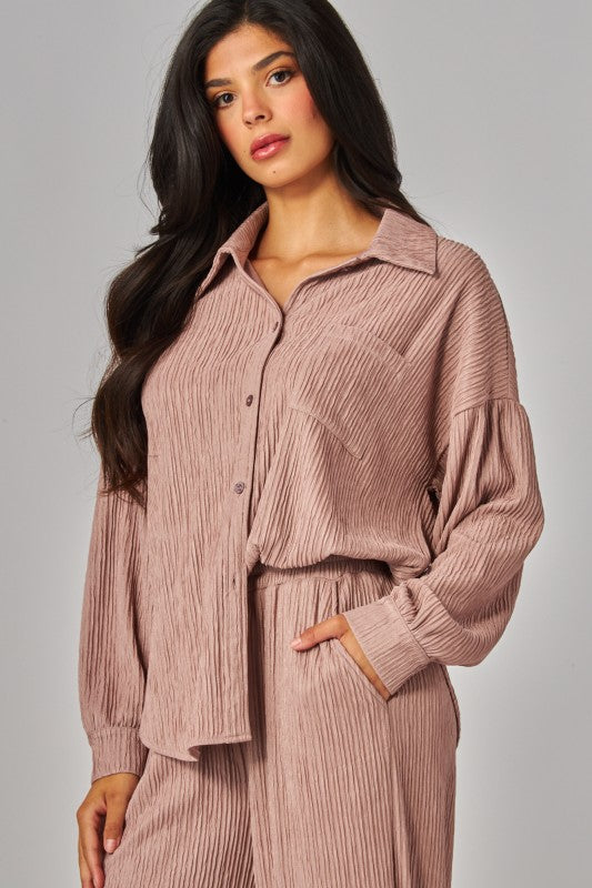Blush pants & top set de viaje