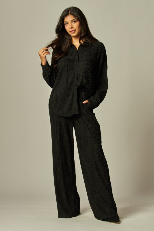 Black pants & top set viaje