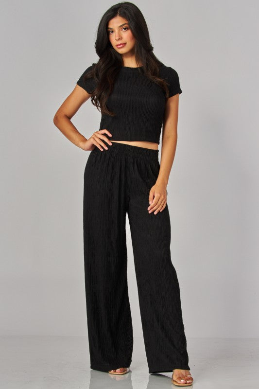Black pant & top set viaje