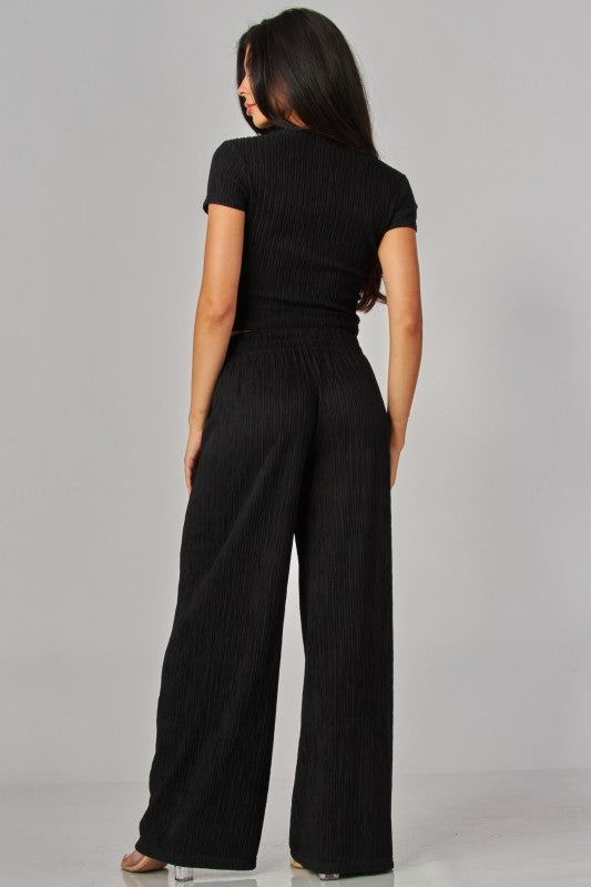 Black pant & top set viaje