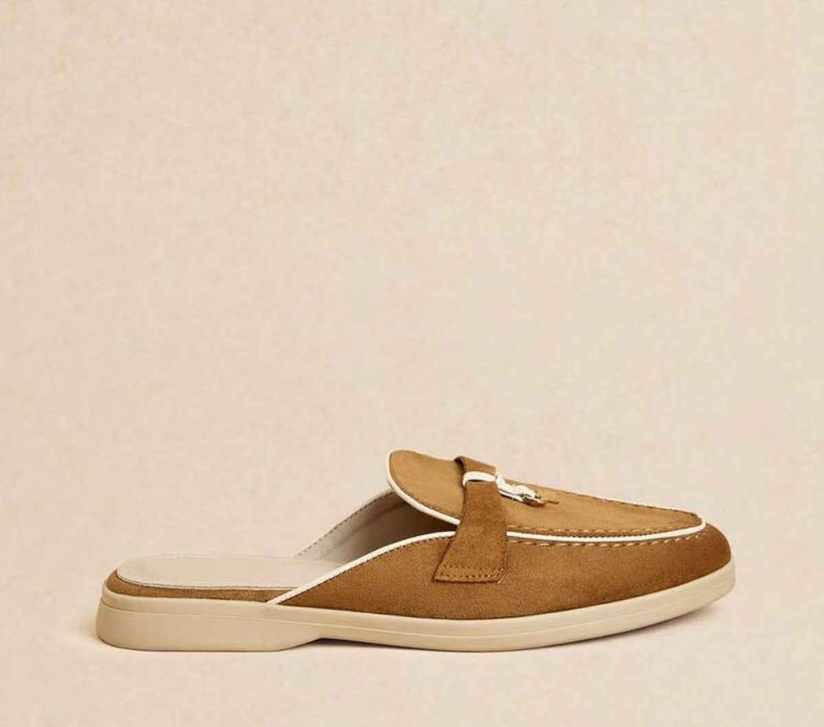 Caramel Mule Flats