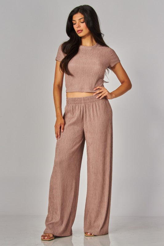 Blush pant & top set viaje