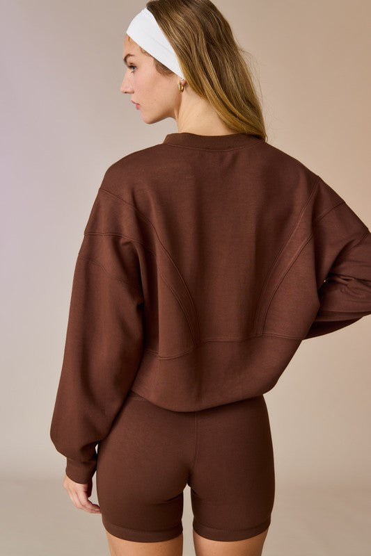 Coffee aesthetic Biker & sweater set