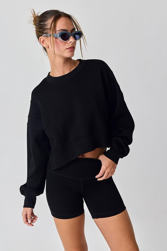Black biker & sweater set