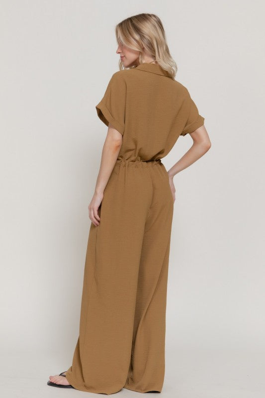 Khaki Comfy Jumpsuit