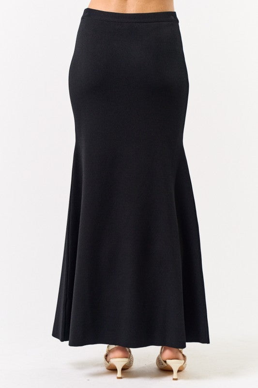 Black Knitted Skirt & Vest Set 30 julio