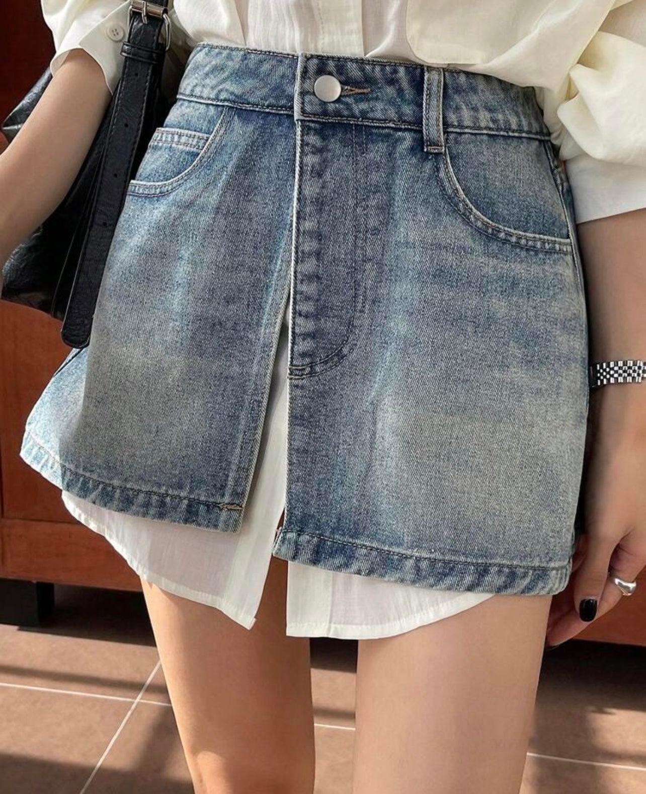 Denim peplum 3 mayo