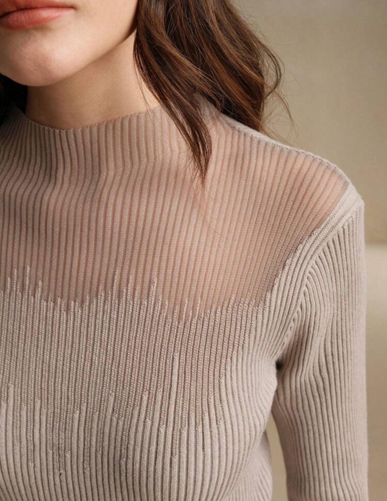 Mockha ribbed long sleeve top 3 mayo