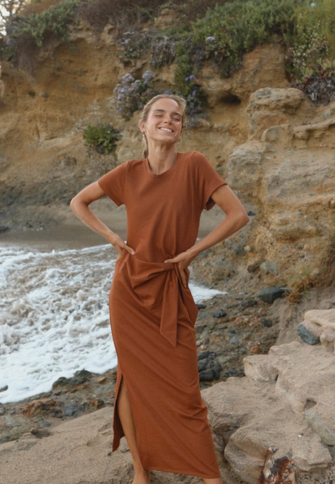 Mockha Fridas tie in front dress