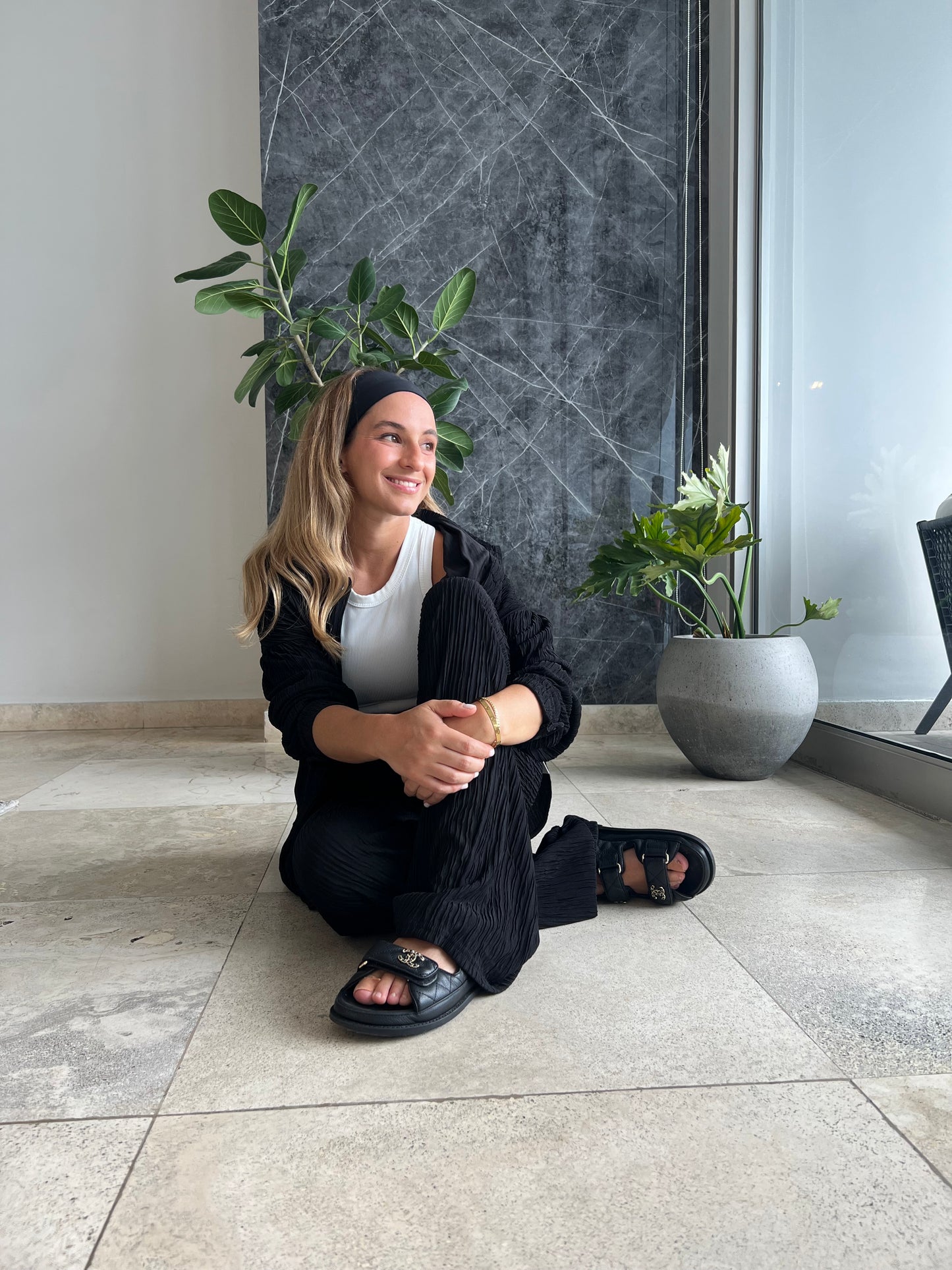Black pants & top set viaje