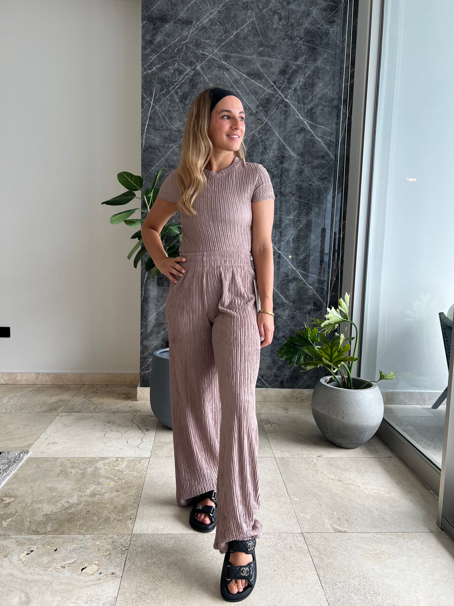Blush pant & top set viaje