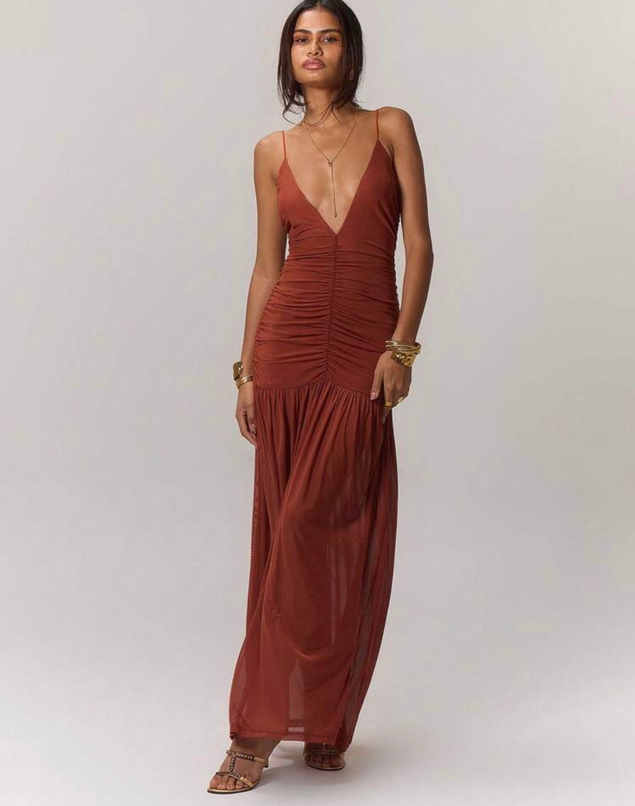 Mockha drapped dress