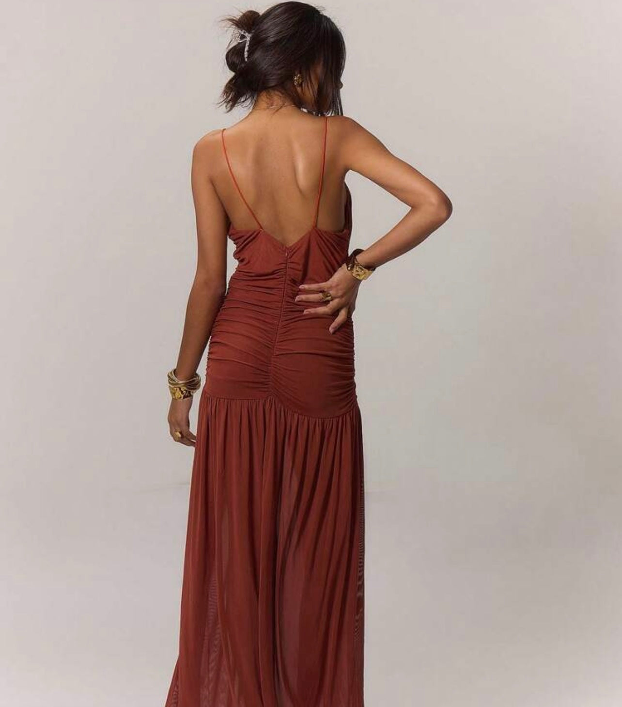 Mockha drapped dress