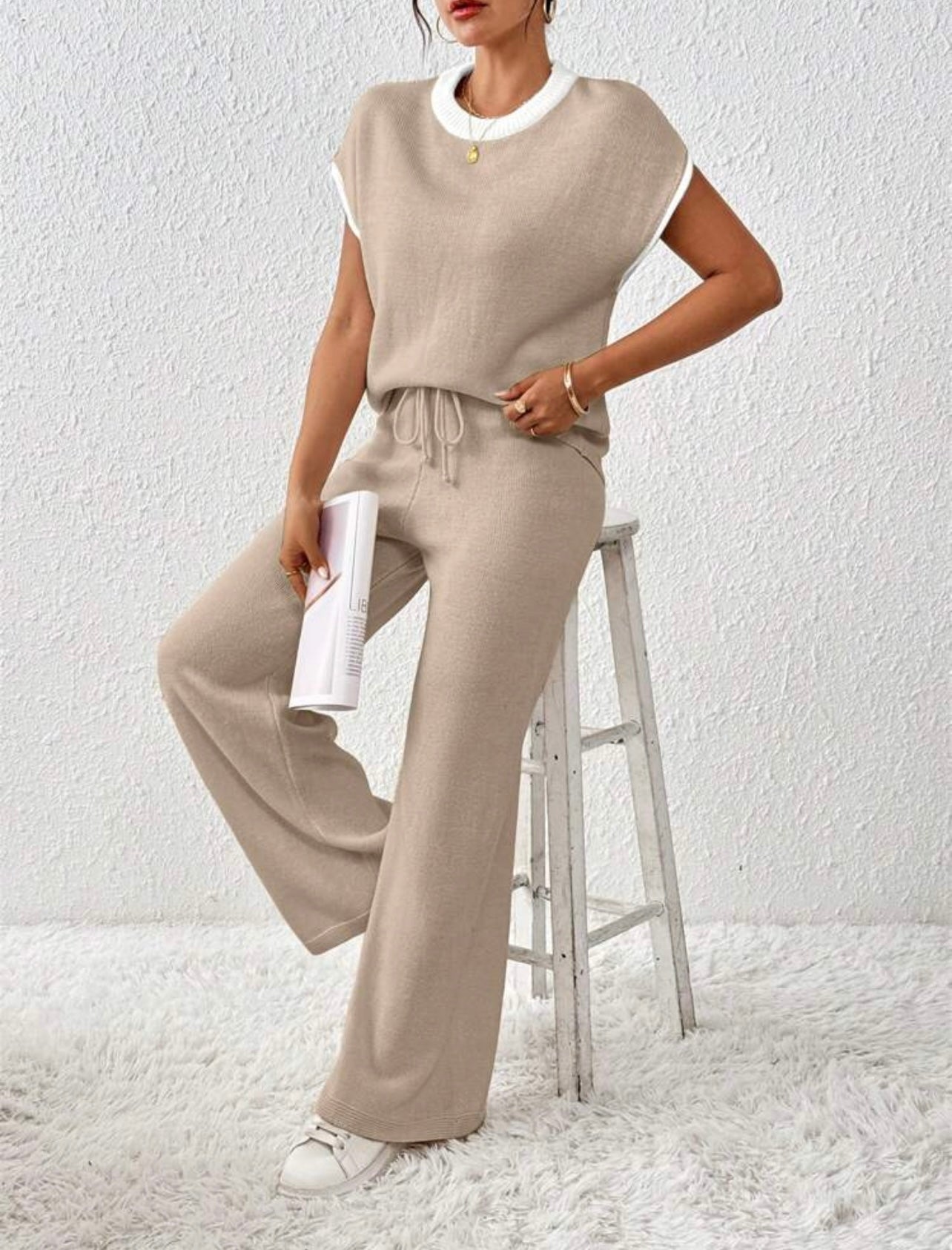 Nude Knitted loungewear set