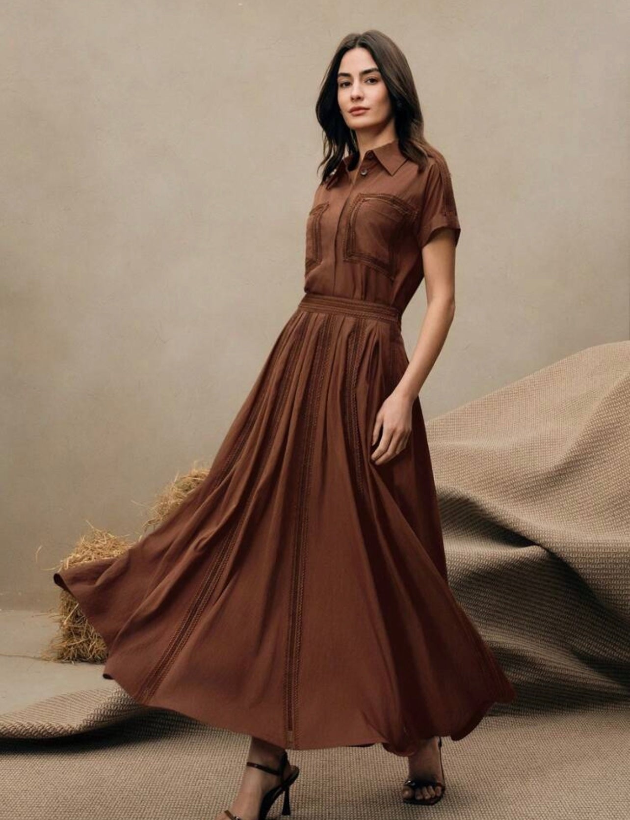 Brown maxi set 12 mayo