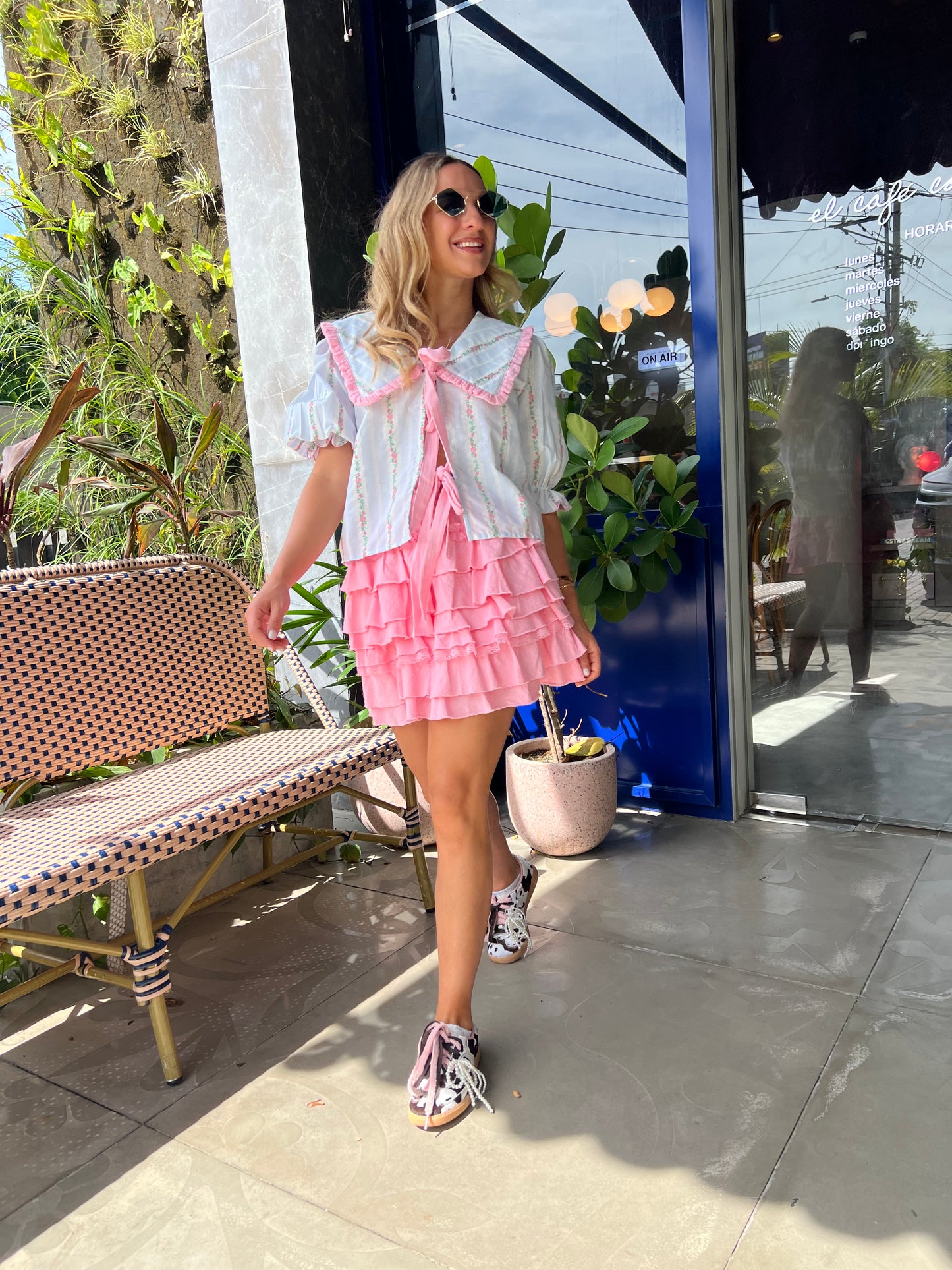 Ema embroidery top