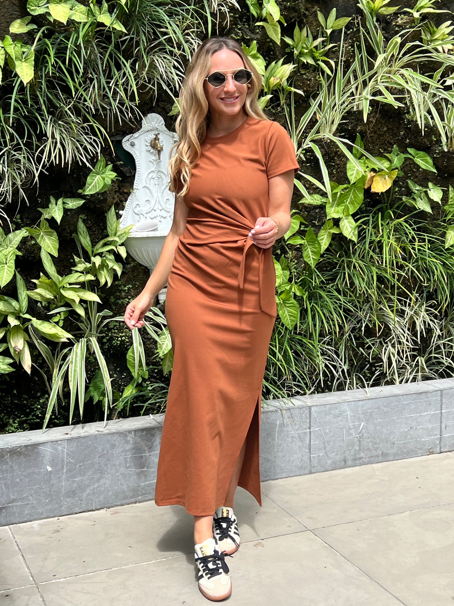 Mockha Fridas tie in front dress