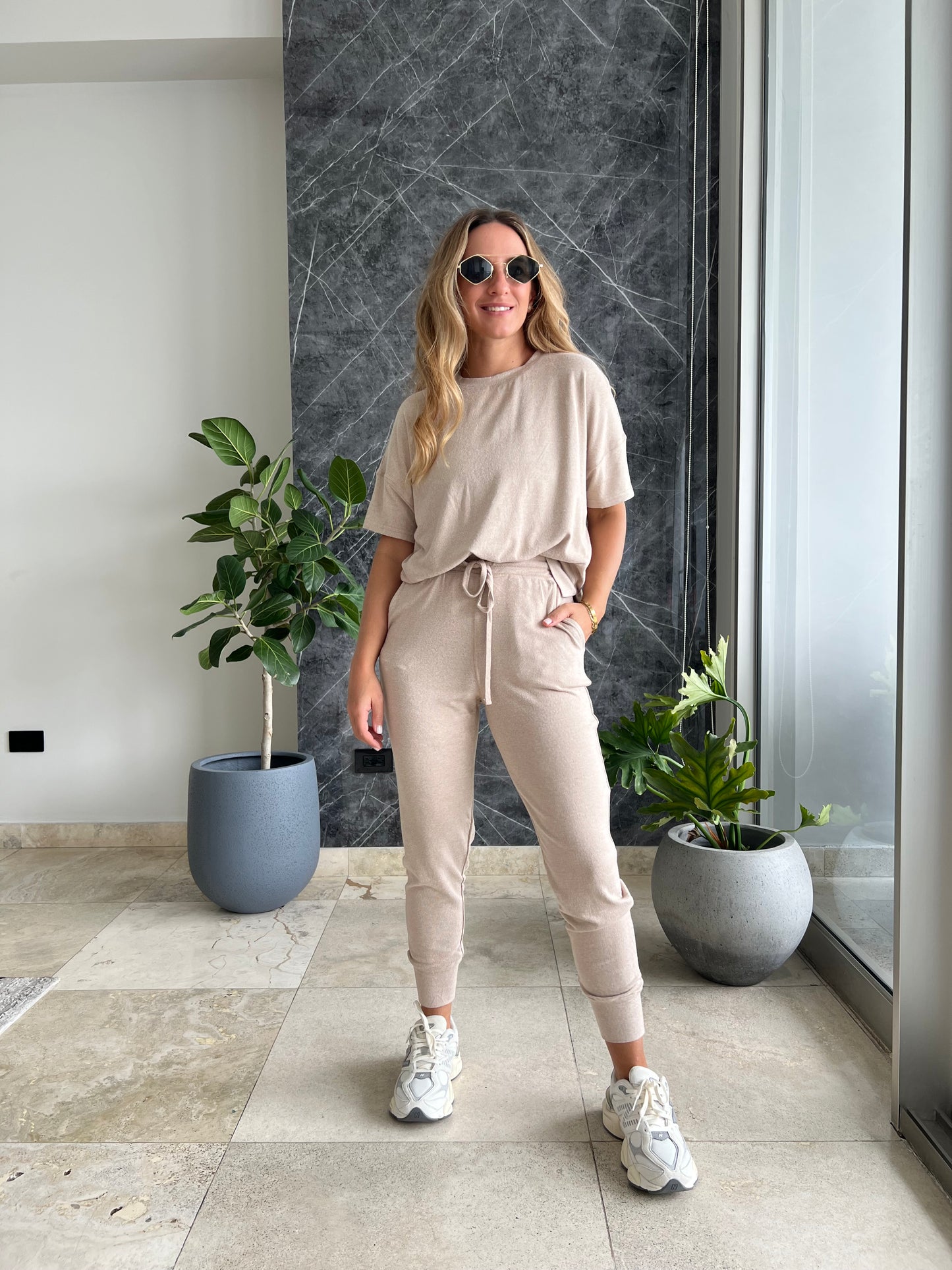 Nude jogger set de viaje