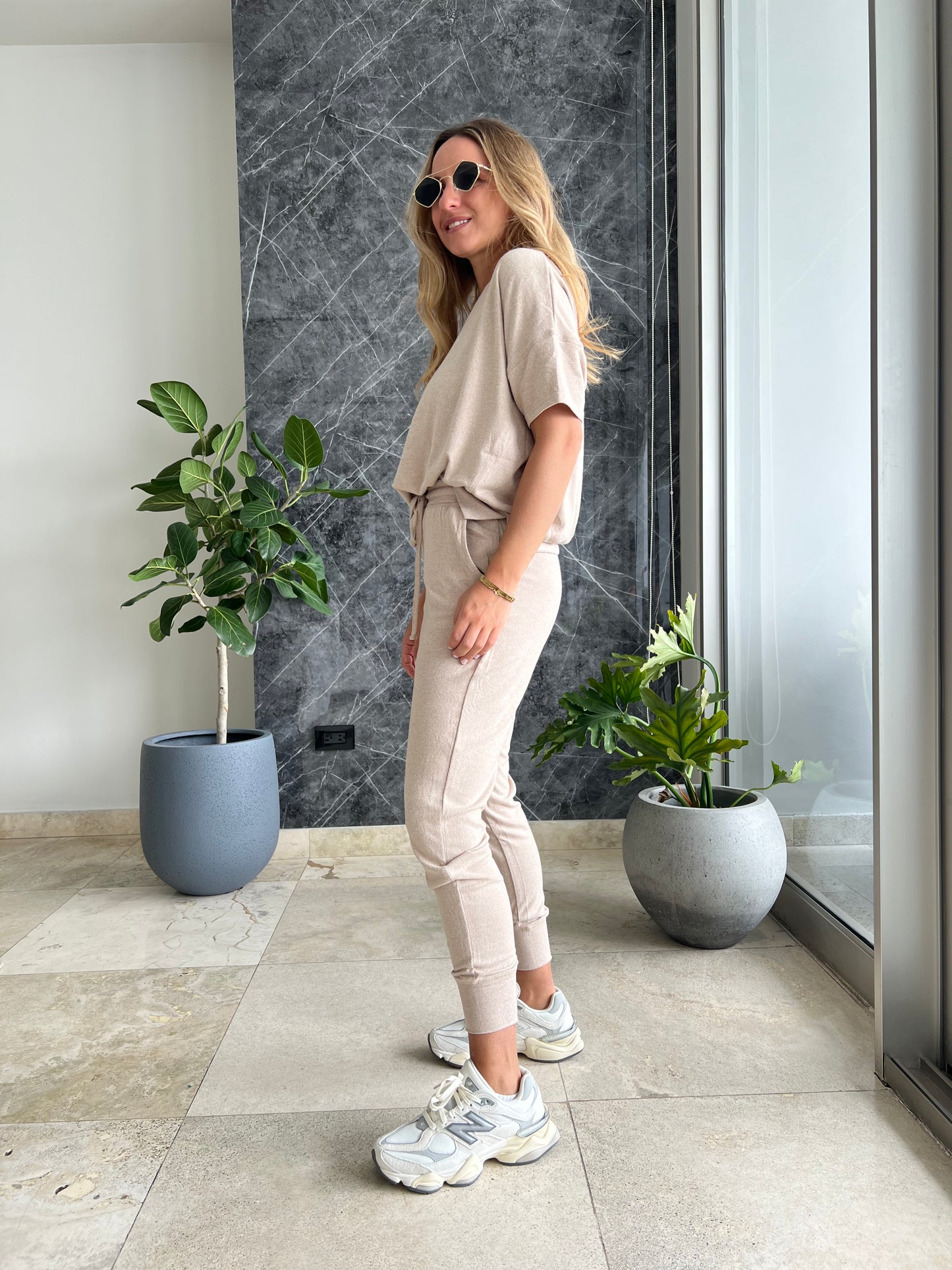 Nude jogger set de viaje