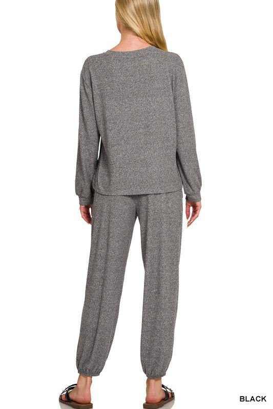 Black loungewear set