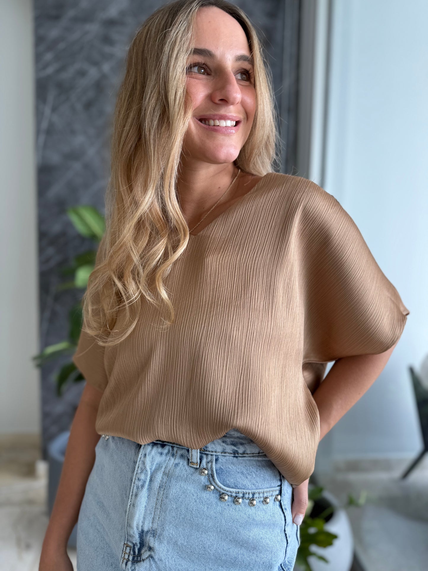 Nude Silky basic top