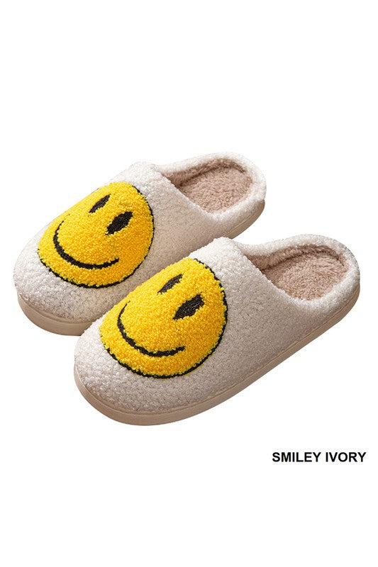 Smiley ivory slippers 12 nov