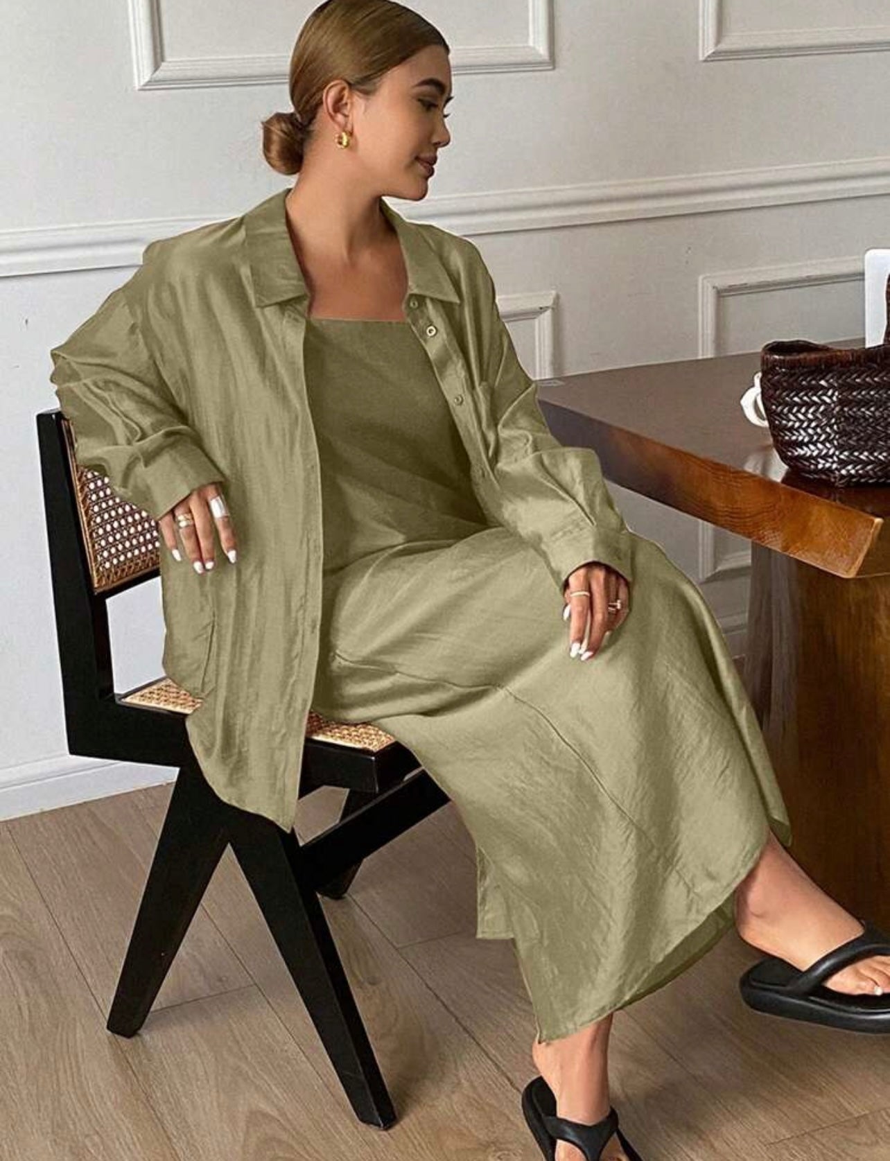 Matcha dress & shirt set 18 mayo