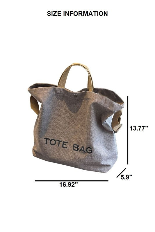 Canvas shoulder tote Bag 12 nov