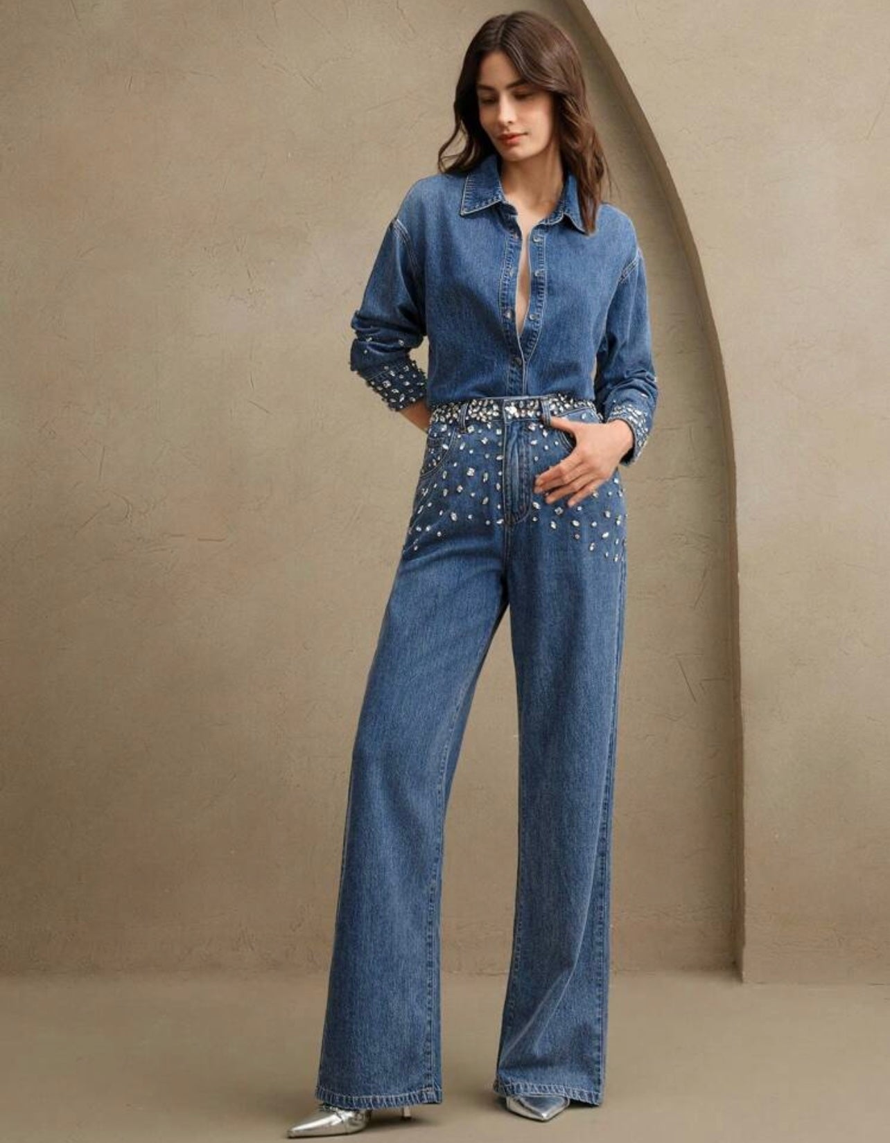 rhinestones jeans