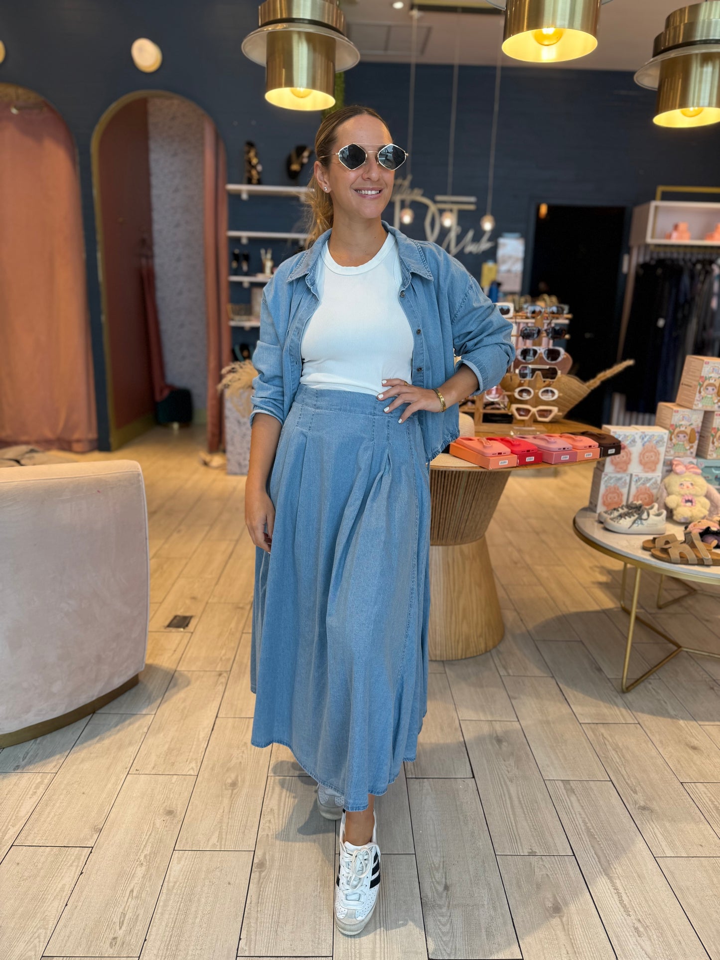 Daniela’s Denim skirt set