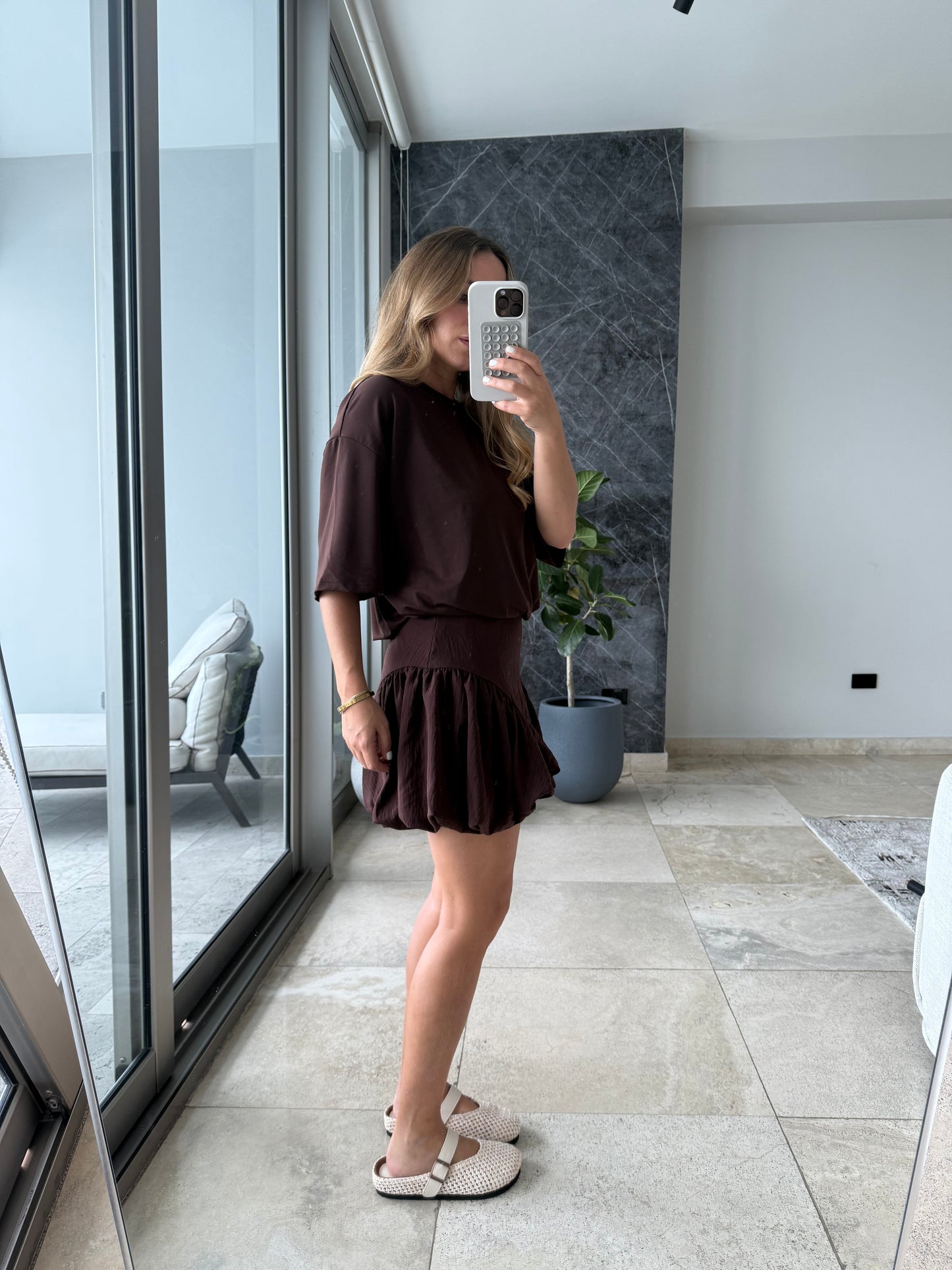 Coffee bubble tshirt dress