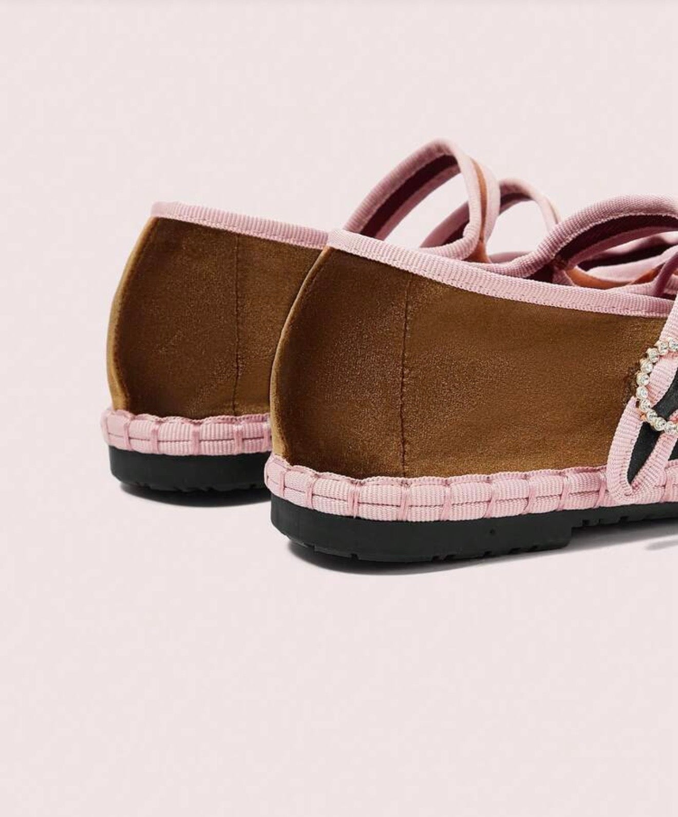 Brown & Pink flats