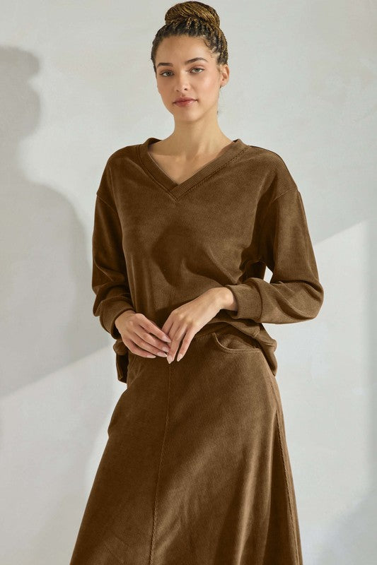 Brown Tzniut skirt set 2 feb