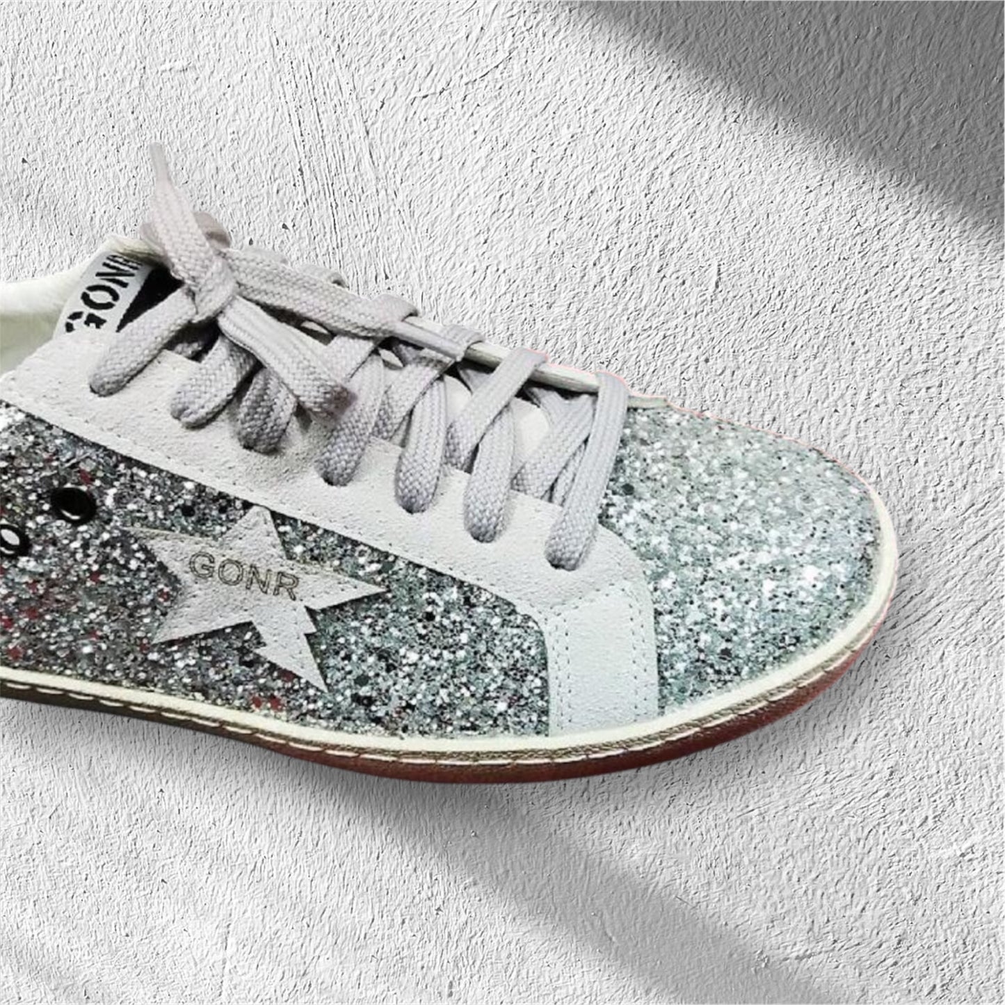 Glitter sneakers for adult