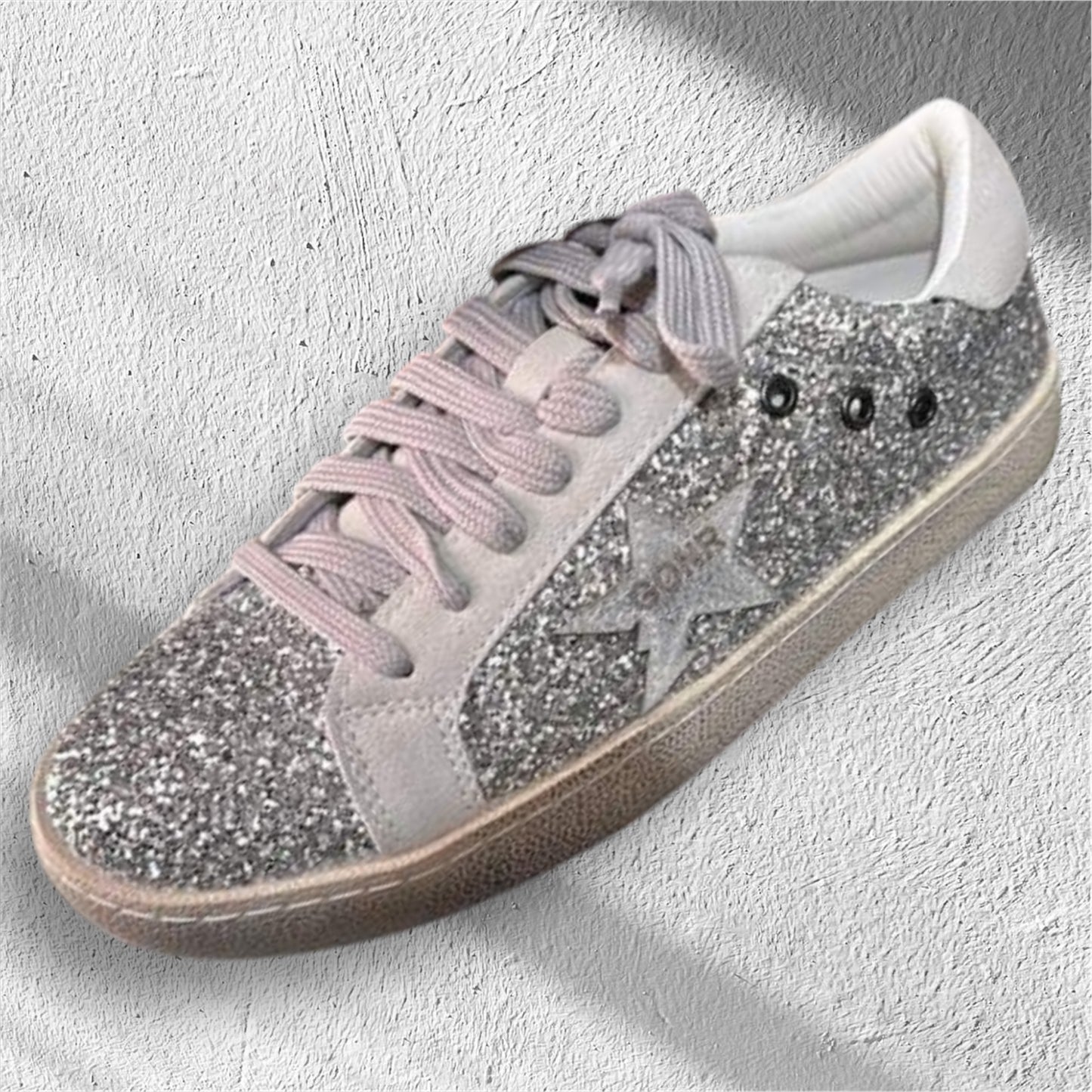 Glitter sneakers for adult