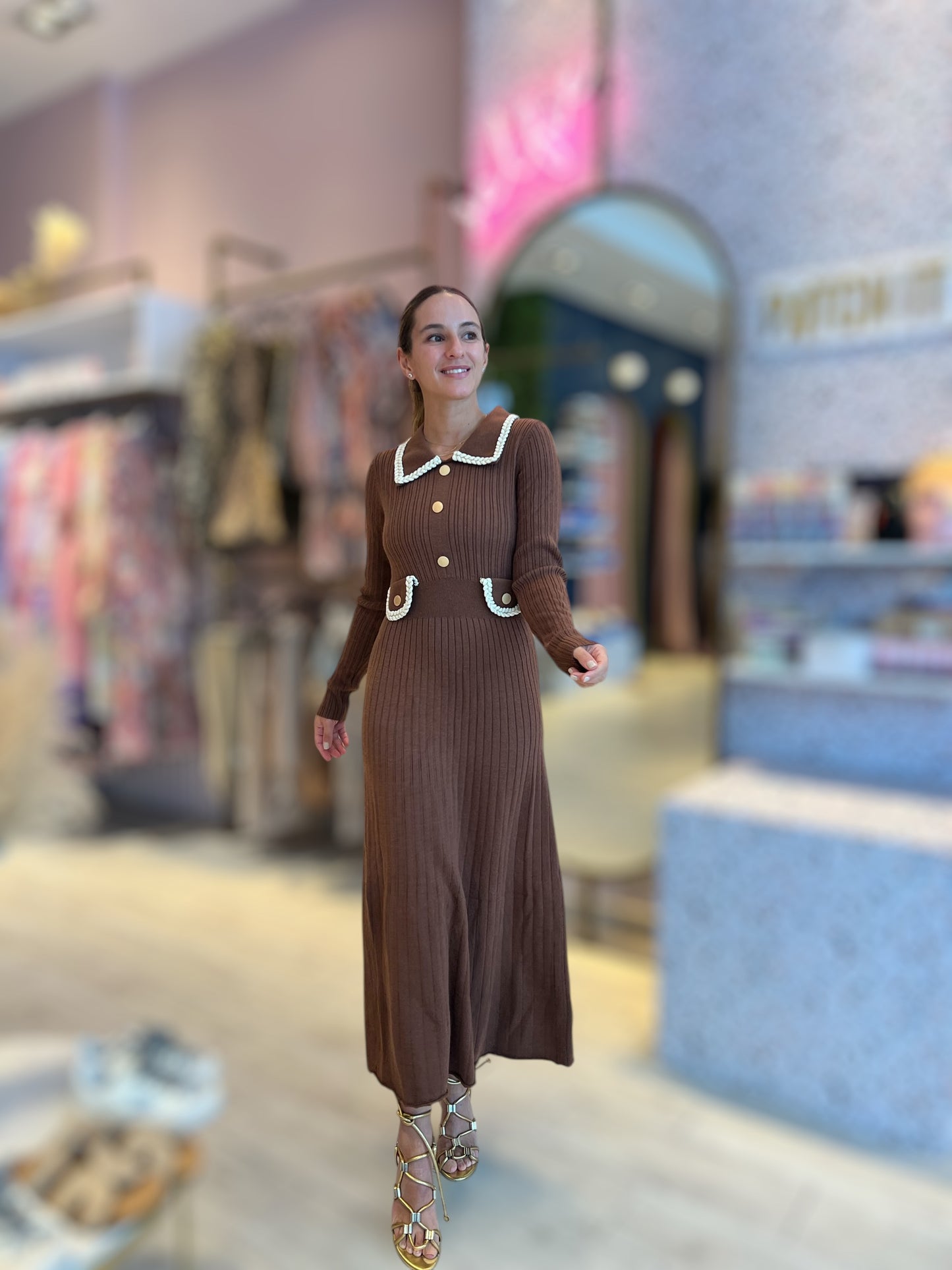 Aesthetic ribbed dress