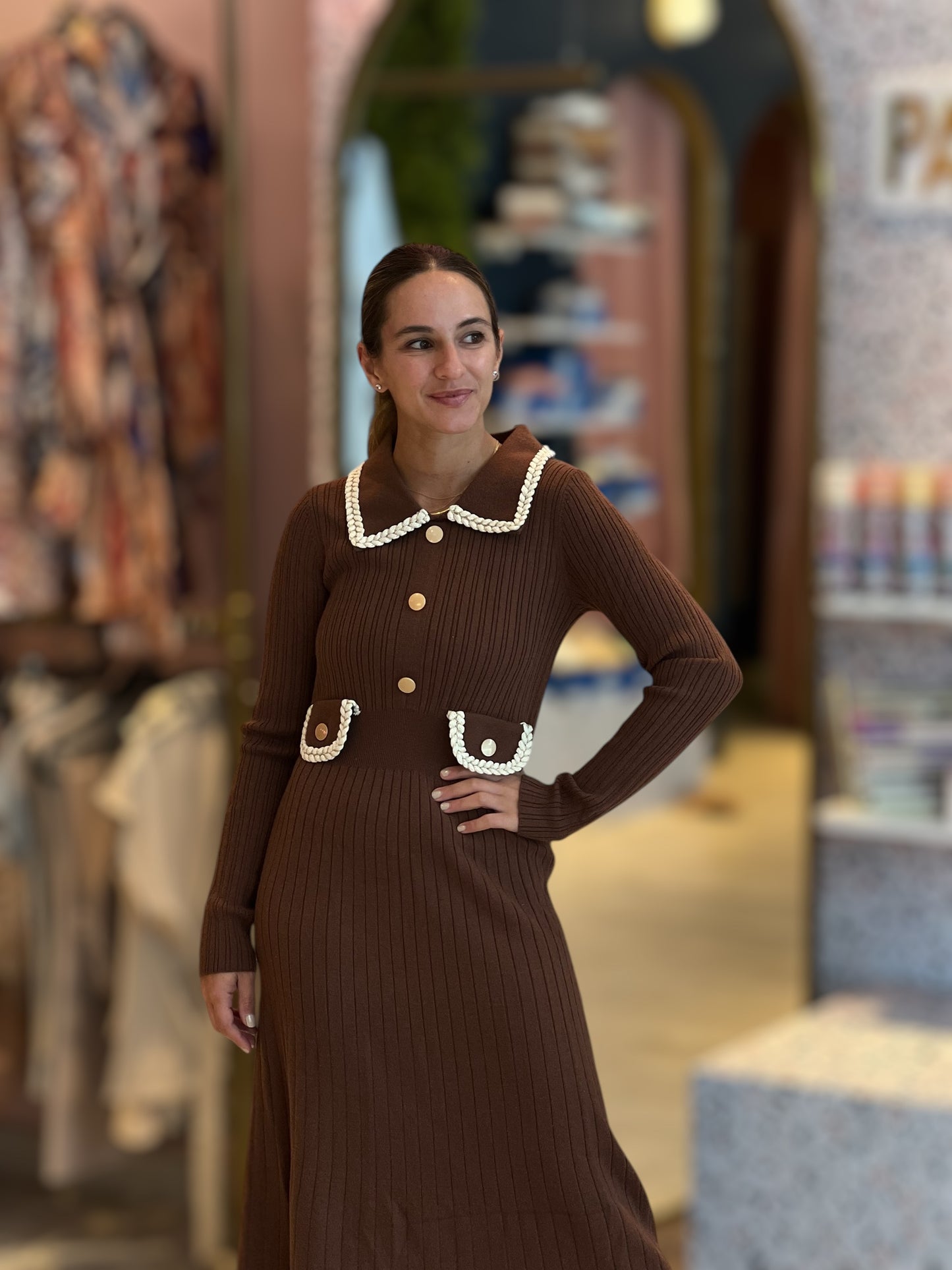 Aesthetic ribbed dress