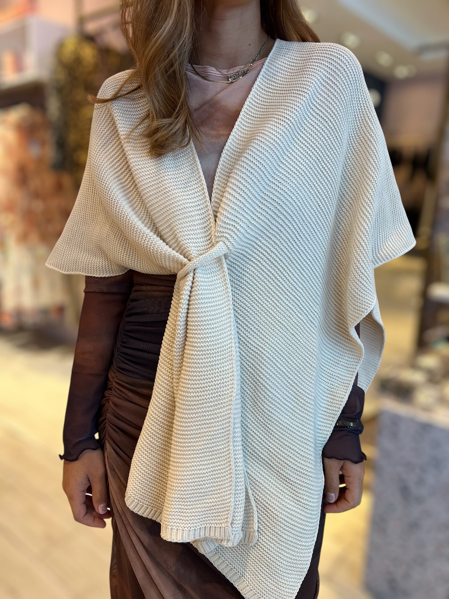 Cream cardigan