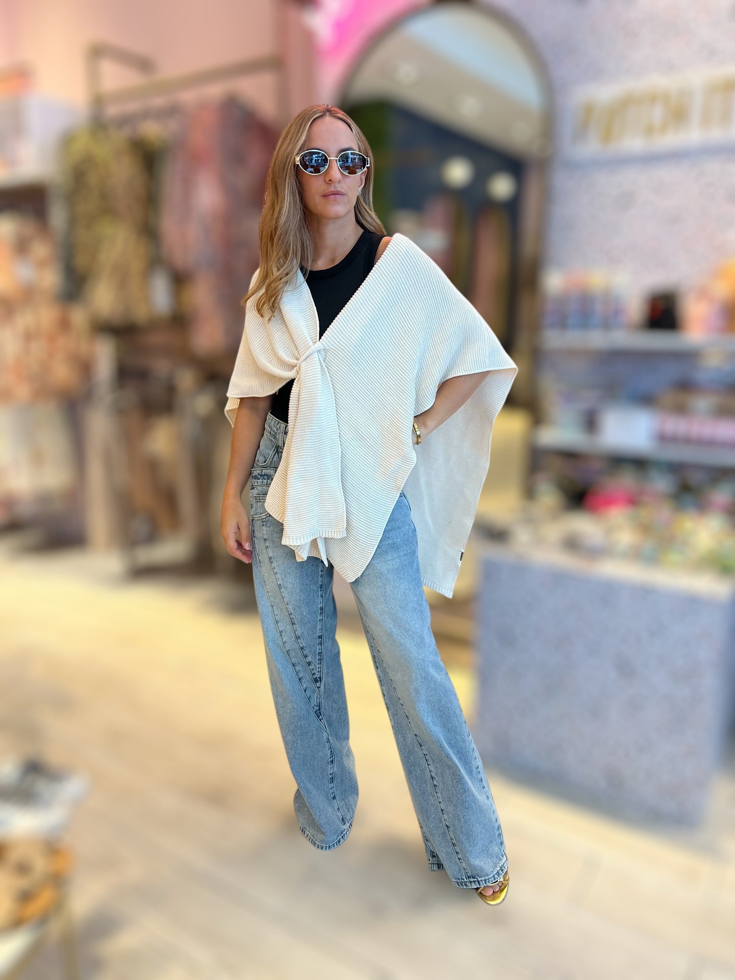 Cream cardigan