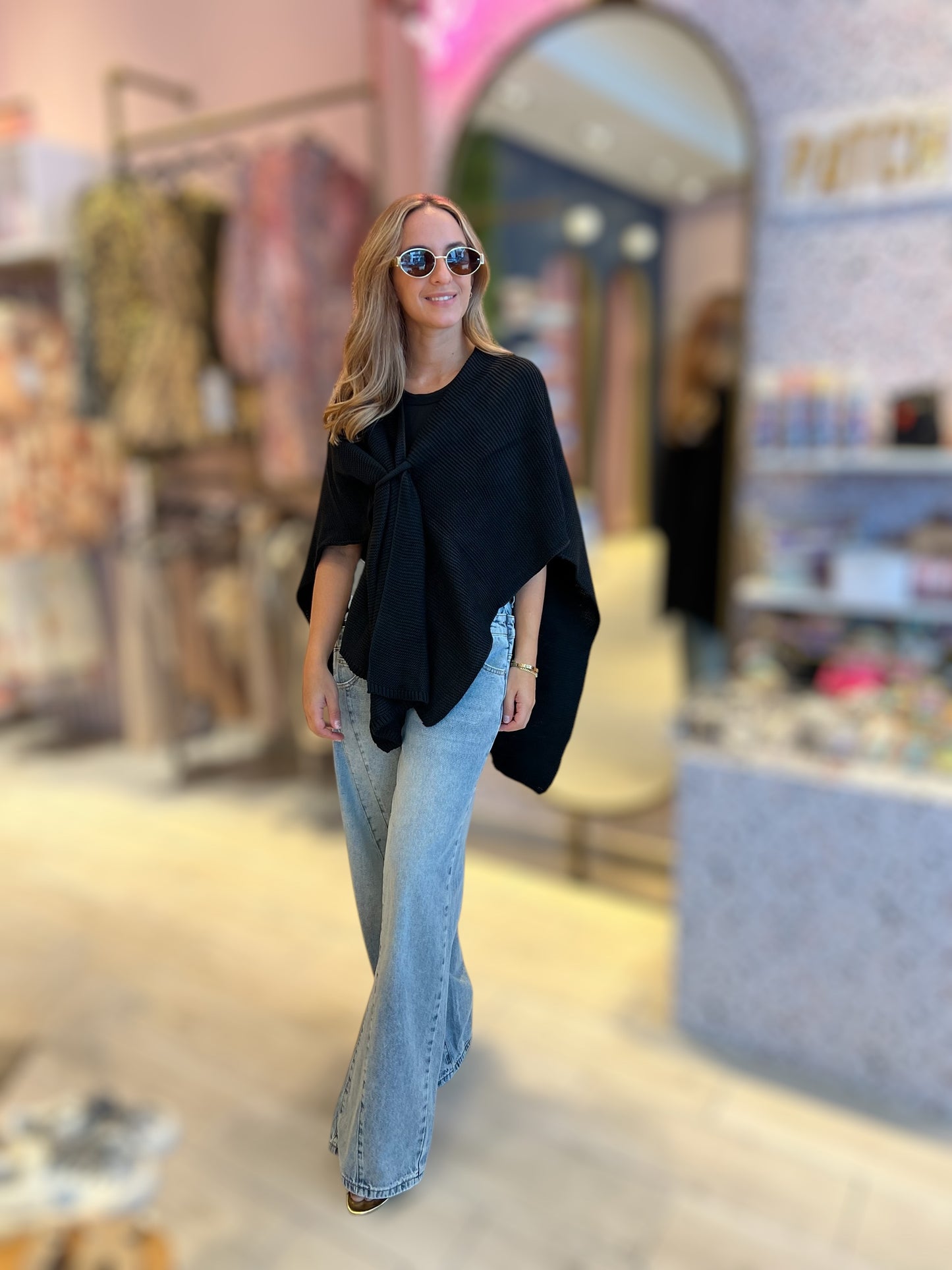 Black cardigan