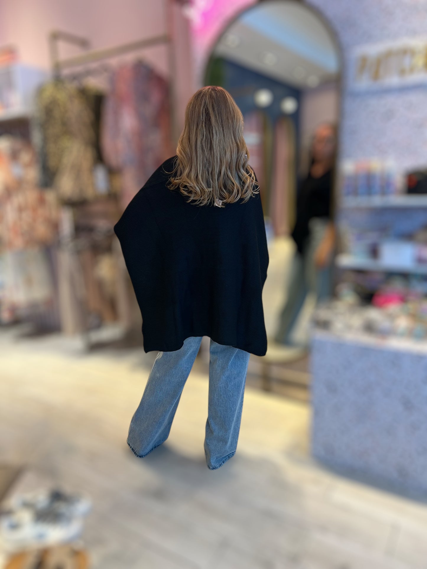 Black cardigan