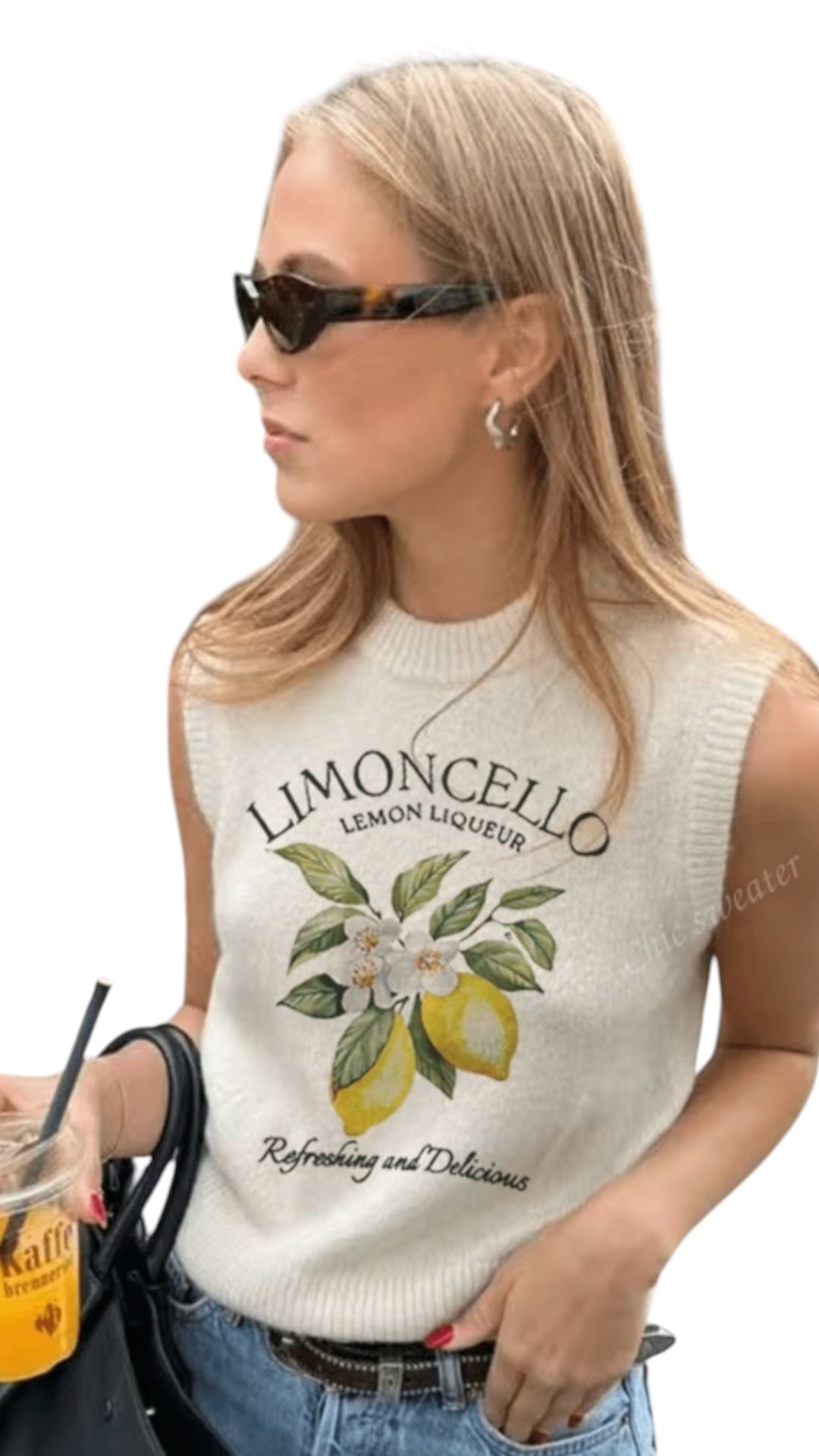 Limoncello knitted top 20 abril