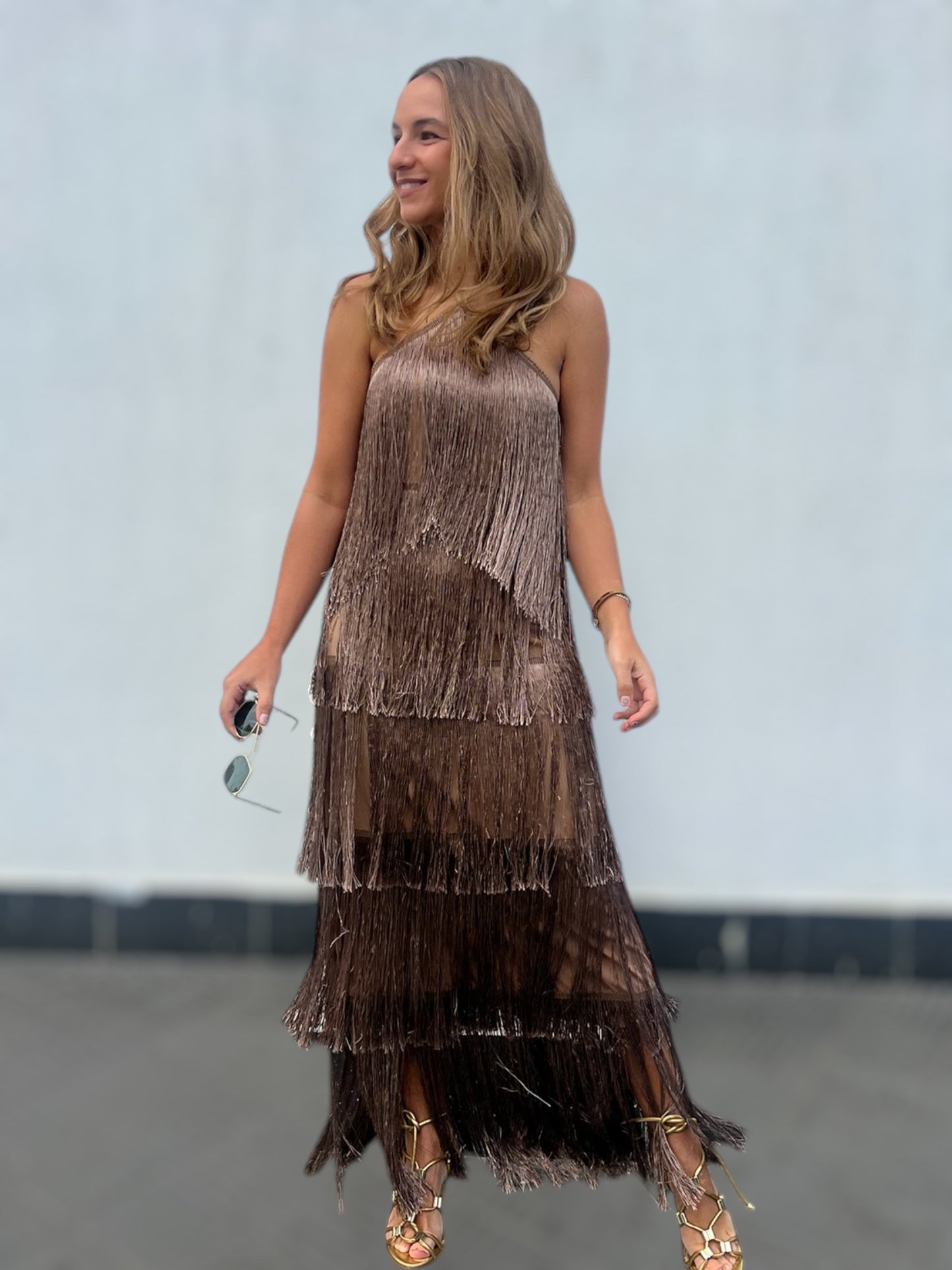 Bronze Gia’s Fringed Dress