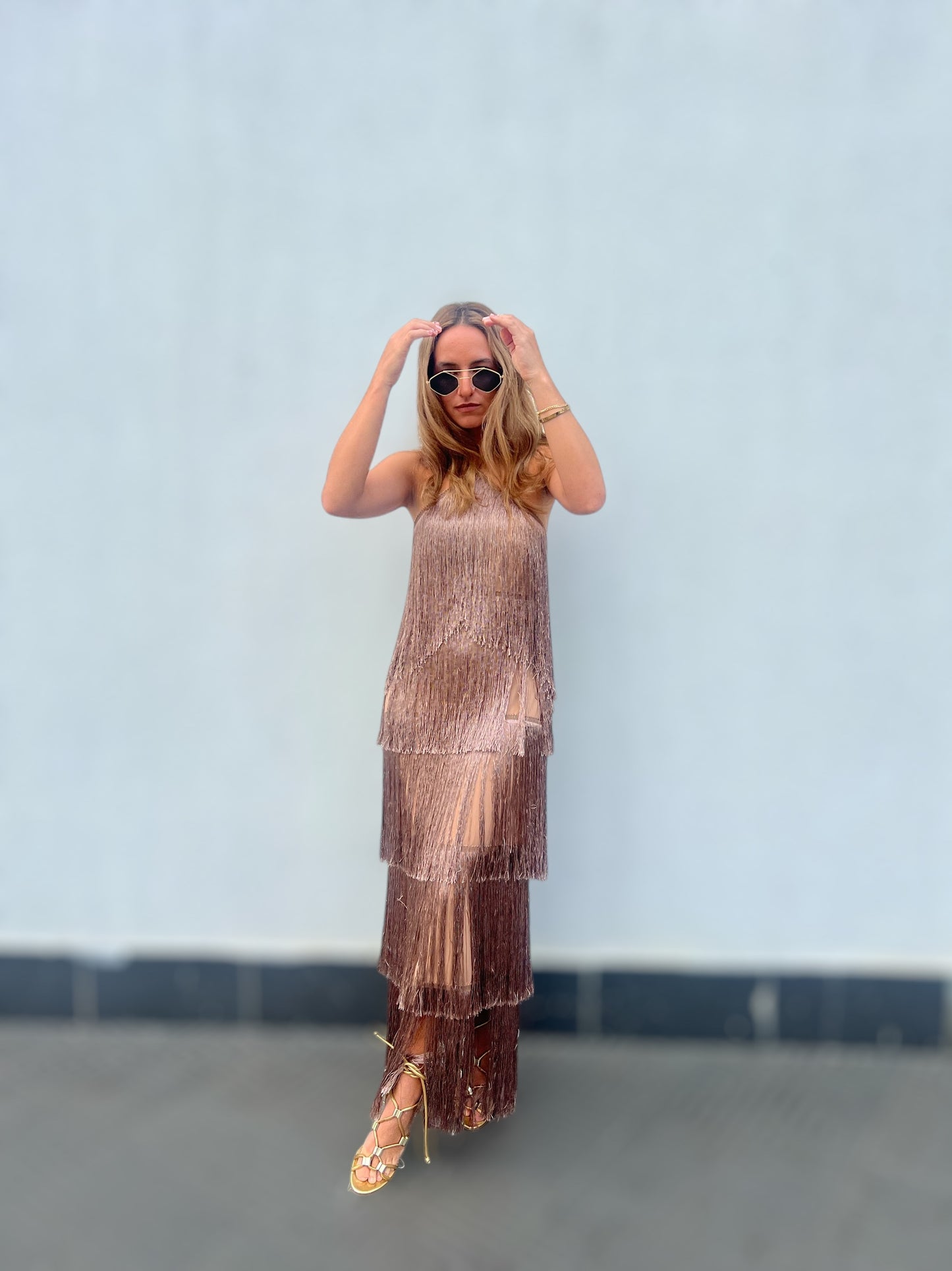 Bronze Gia’s Fringed Dress
